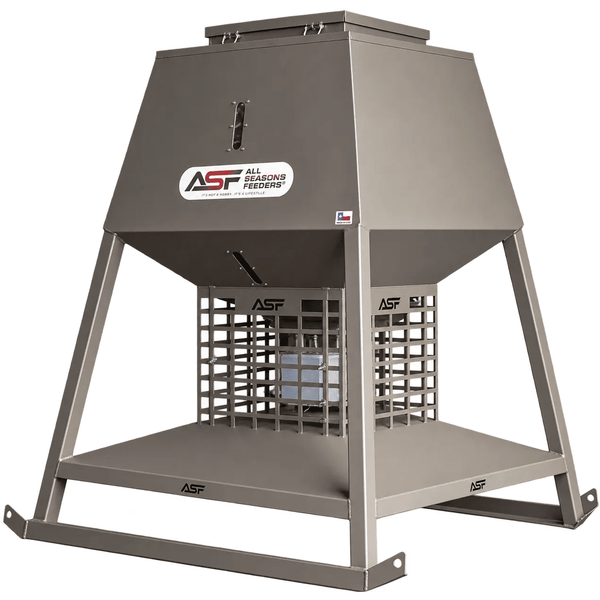 1,000lb HD Stand and Fill® feeder, side view