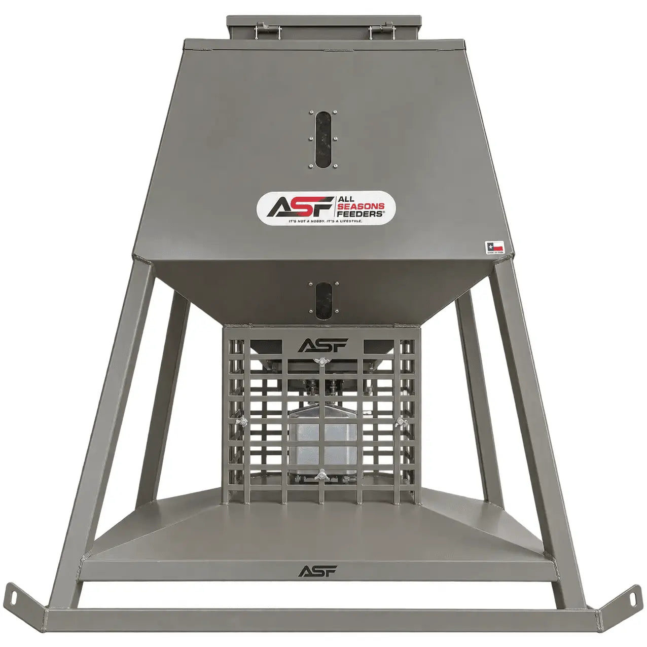 1,000lb HD Stand and Fill® feeder, front view