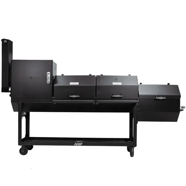48" x 20" BBQ Pit w/ Firebox & Smoker