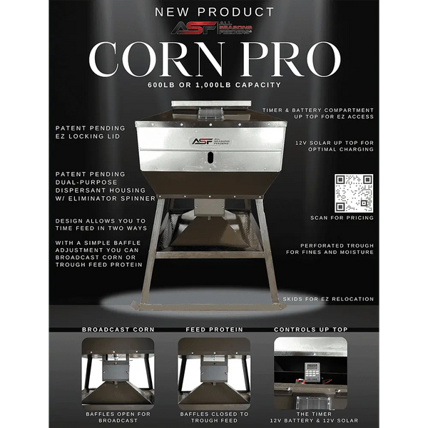 Corn Pro Realtree® Camo Deer Feeder All Seasons Feeders Protein or Broadcast Feeder
