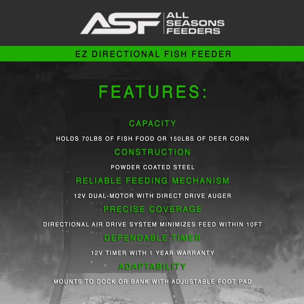 EZ Fish Feeder All Seasons Feeders Directional Feeder