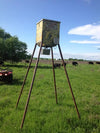 300lb Broadcast w/solar All Seasons Feeders Broadcast Feeder