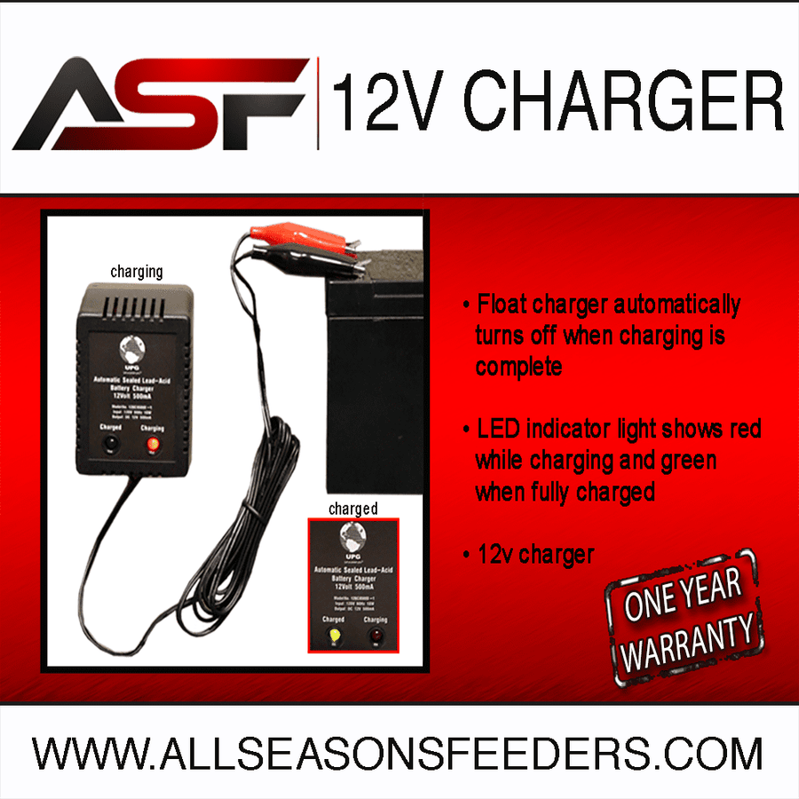 Deer Feeder Batteries, Chargers, & More All Seasons Feeders