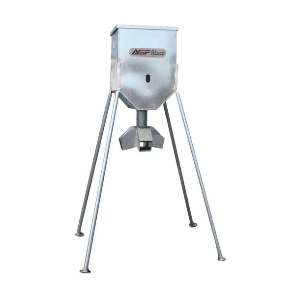 Galvanized Hopper Feeder (300 lb. Protein Capacity) All Seasons Feeders Protein Feeder