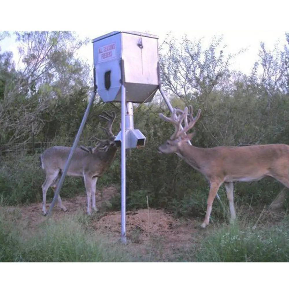 Galvanized Hopper Feeder (300 lb. Protein Capacity) All Seasons Feeders Protein Feeder