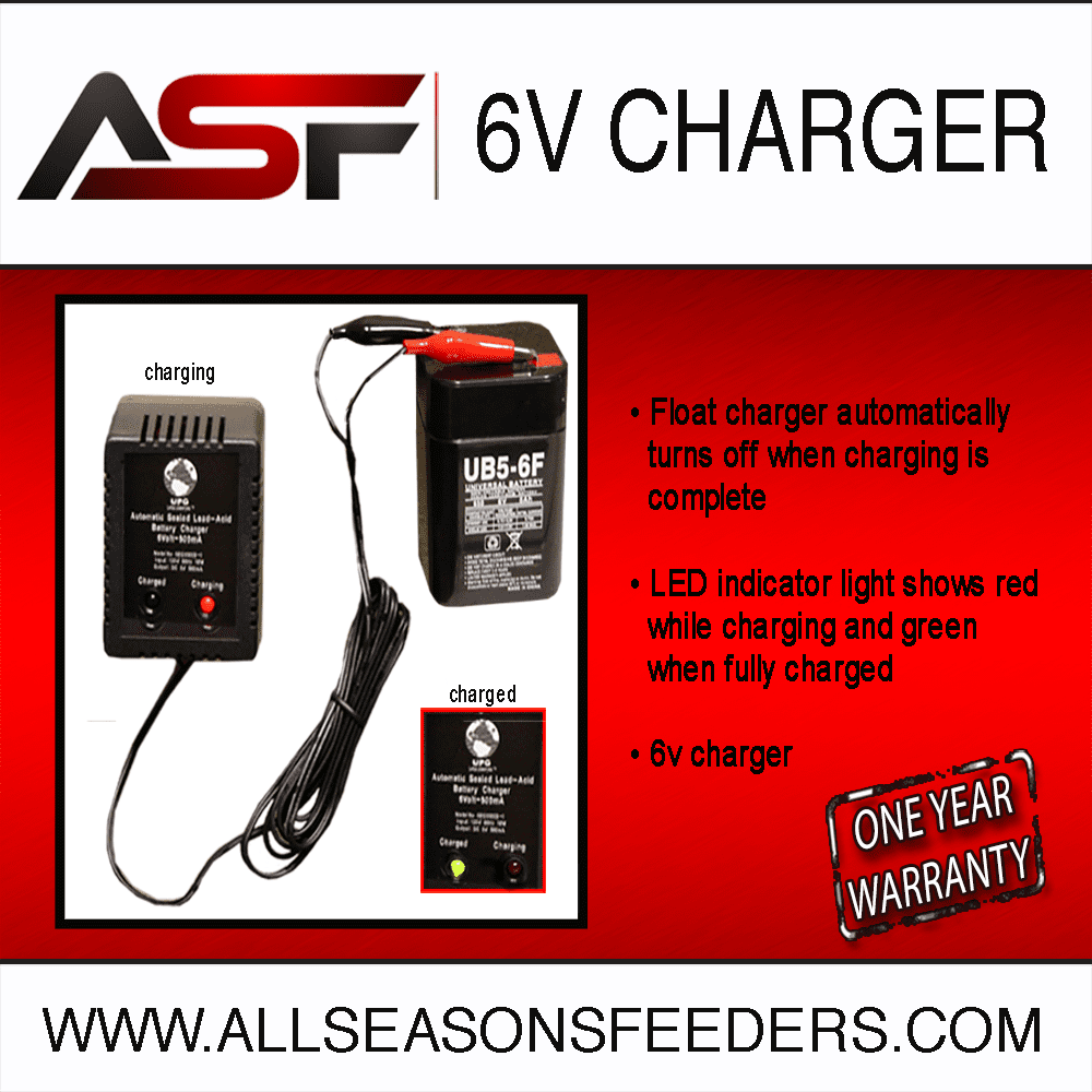 Deer Feeder Batteries, Chargers, & More All Seasons Feeders