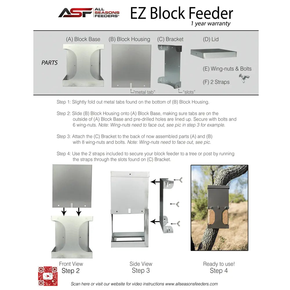 EZ Block Feeder All Seasons Feeders Protein Feeder