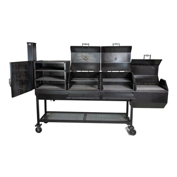 48" x 20" BBQ Pit w/ Firebox & Smoker All Seasons Feeders 3/16 Steel